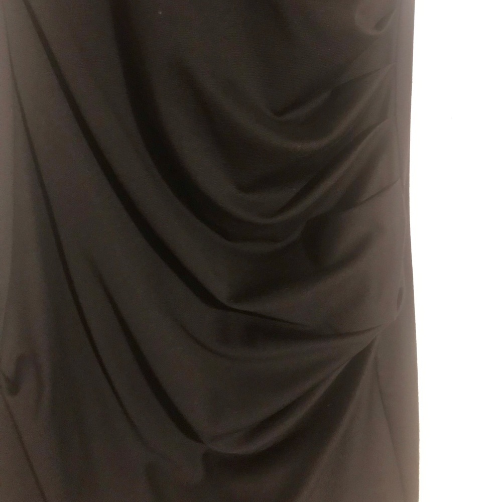 Aqua Ruched Mini Dress - Picture 3 of 4